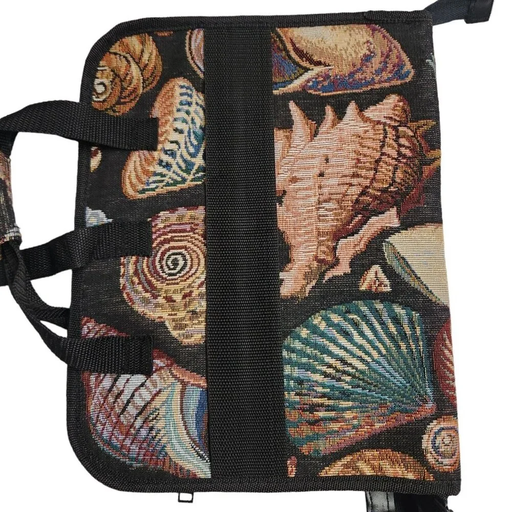 Vintage Sea Shell Tapestry Makeup Cosmetic Travel Hanging Organizer Case